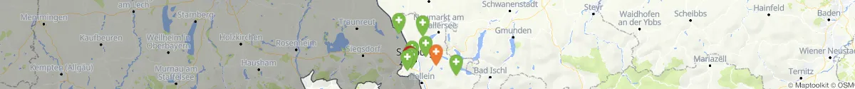 Map view for Pharmacy emergency services nearby Salzburg-Umgebung (Salzburg)